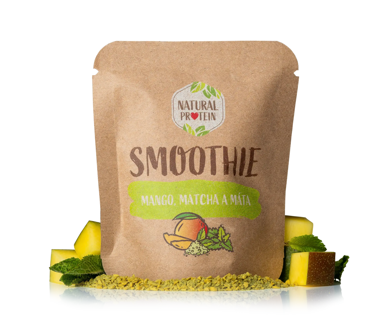 NaturalProtein Smoothie - Mango + Matcha + Máta