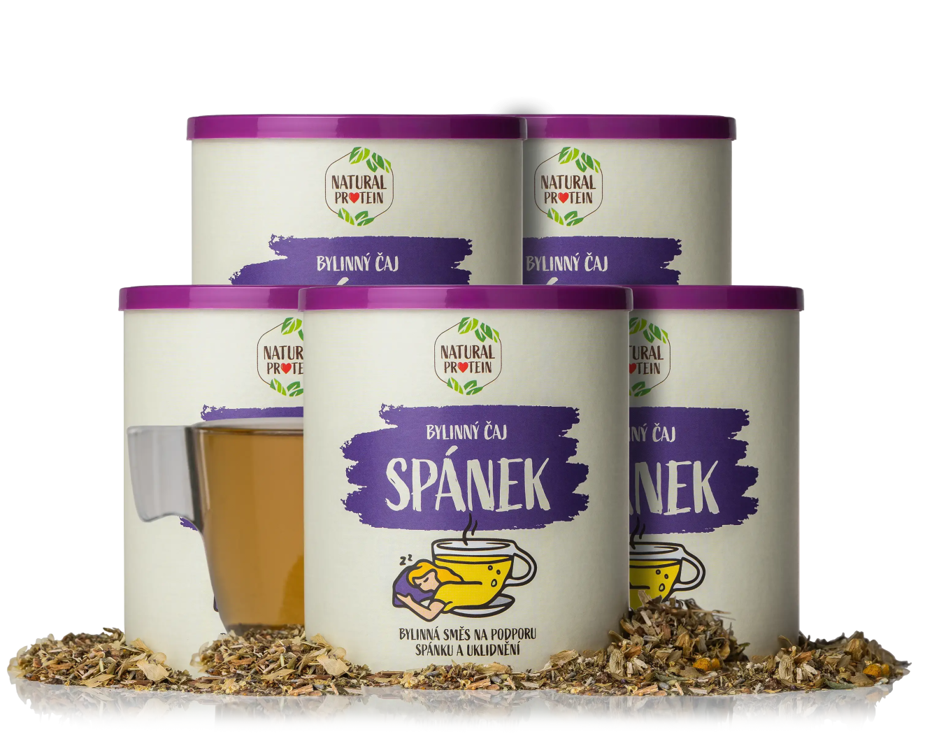 NaturalProtein Bylinný sypaný čaj - spánok 5 kusov