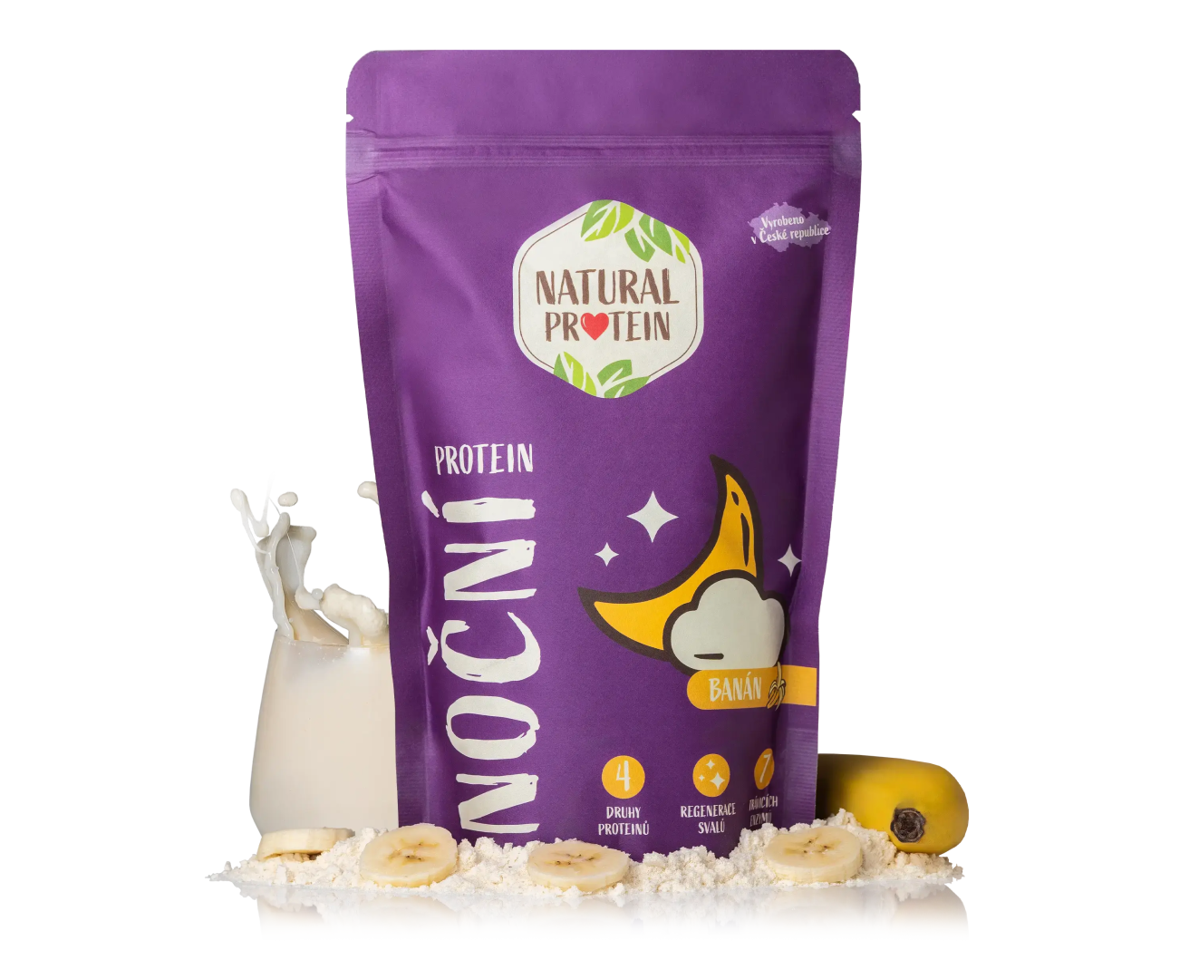 NaturalProtein Nočný proteín Banán
