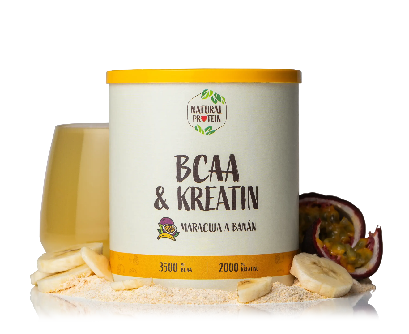 NaturalProtein BCAA + Kreatin - Maracuja banán