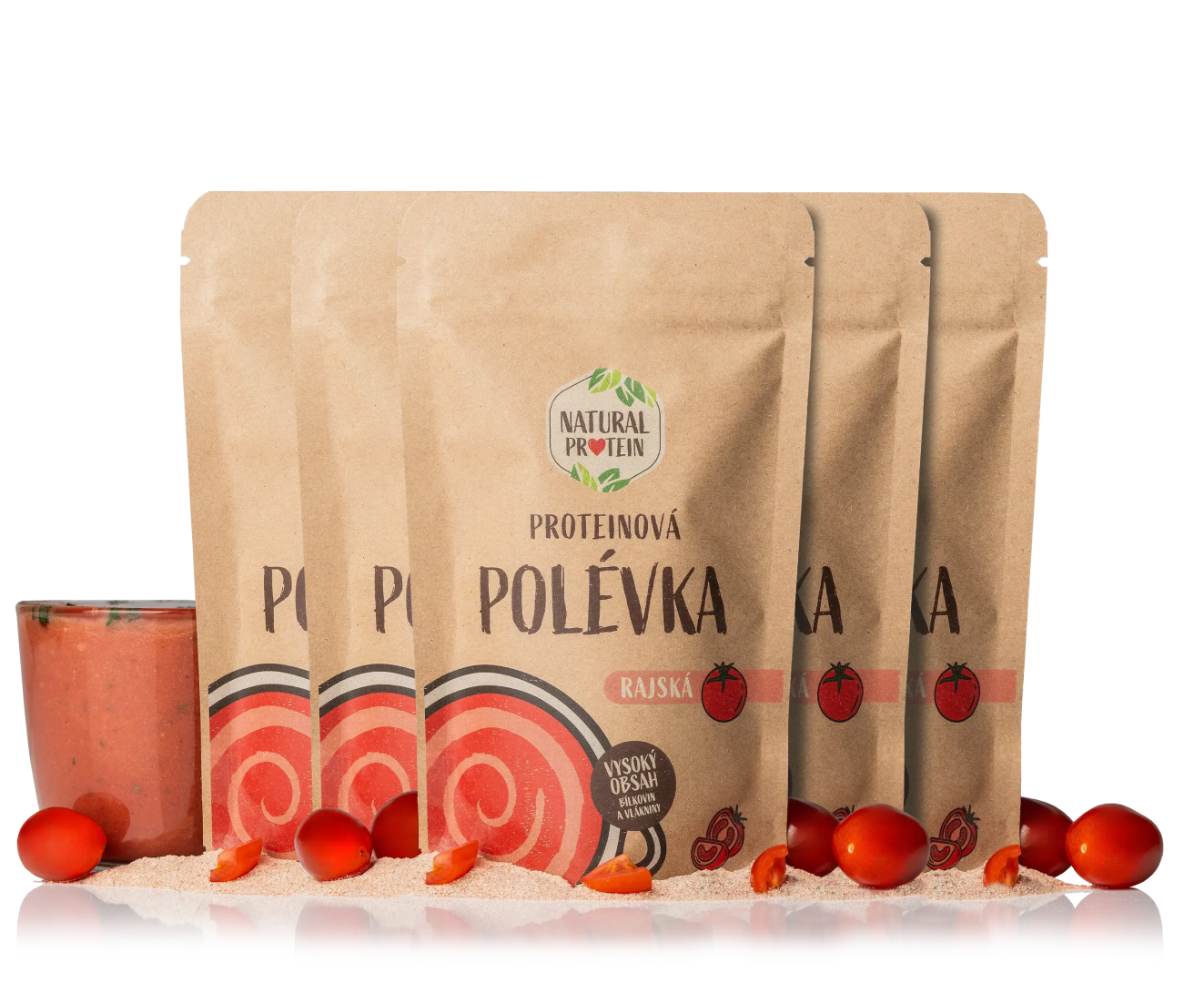 NaturalProtein Proteínová polievka - paradajková 5 kusov