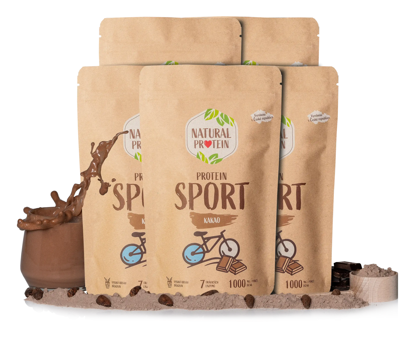NaturalProtein Šport - Kakao 5 kusov