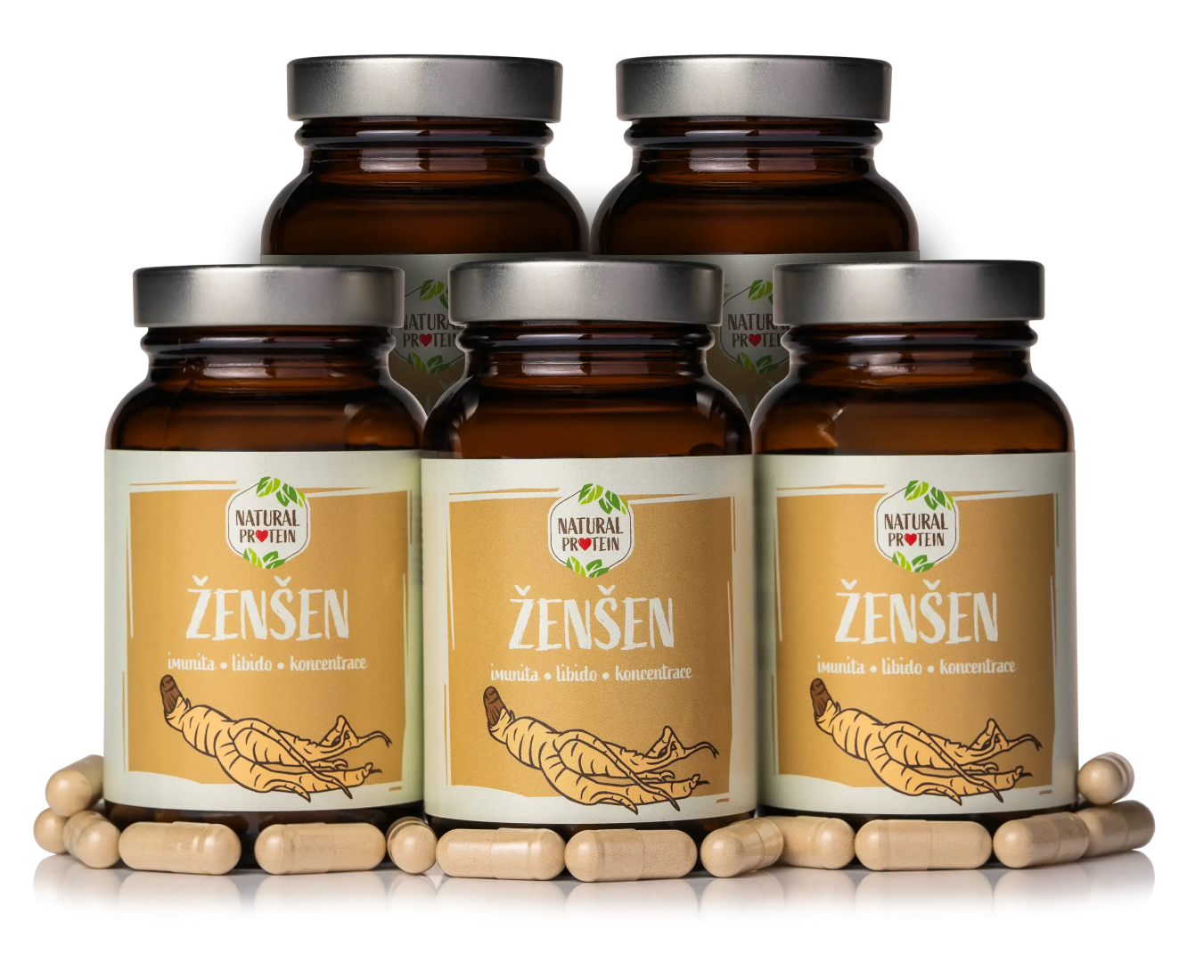 NaturalProtein Ženšen 5 kusov