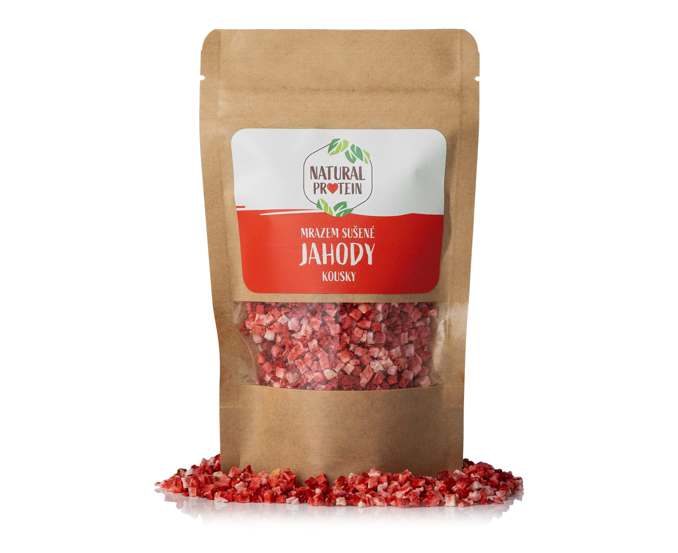 NaturalProtein Mrazom sušené jahody - kúsky