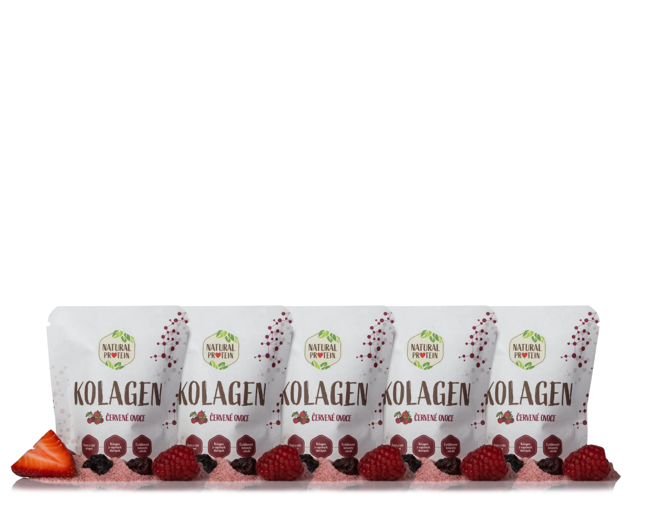 NaturalProtein Kolagén - Červené Ovocie (10 g) 5 kusov