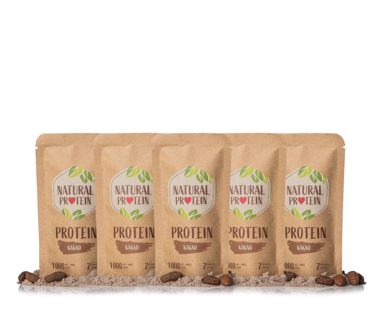 NaturalProtein Kakaový proteín (35 g) 5 kusov