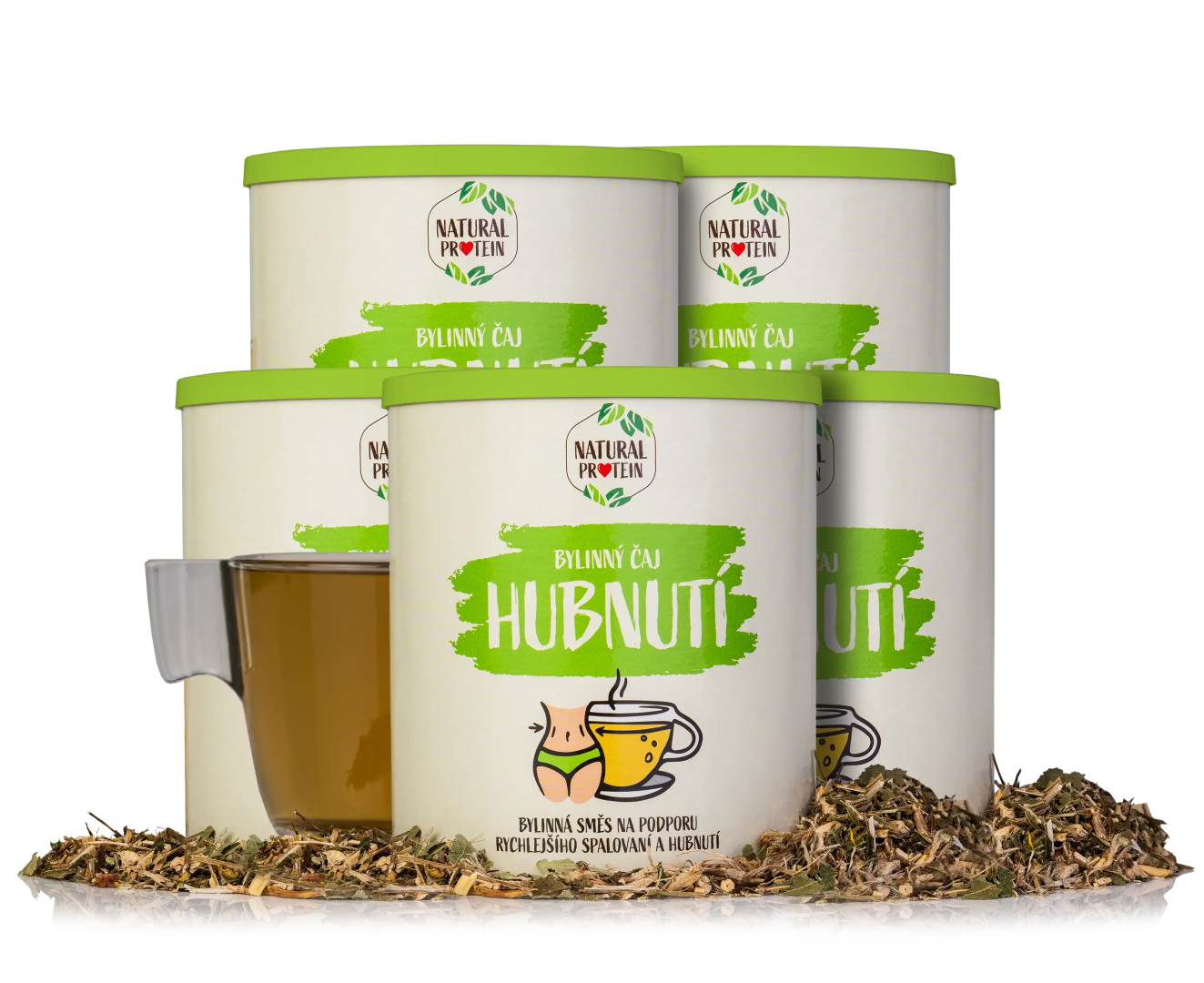 NaturalProtein Bylinný sypaný čaj - chudnutie 5 kusov