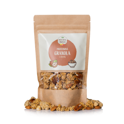 Proteínová granola - orechová 1 kus